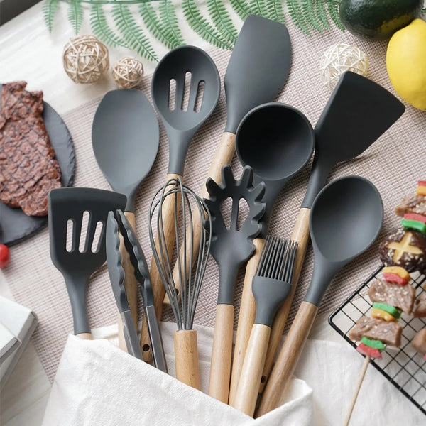 12-Piece Silicone Kitchen Utensil Set