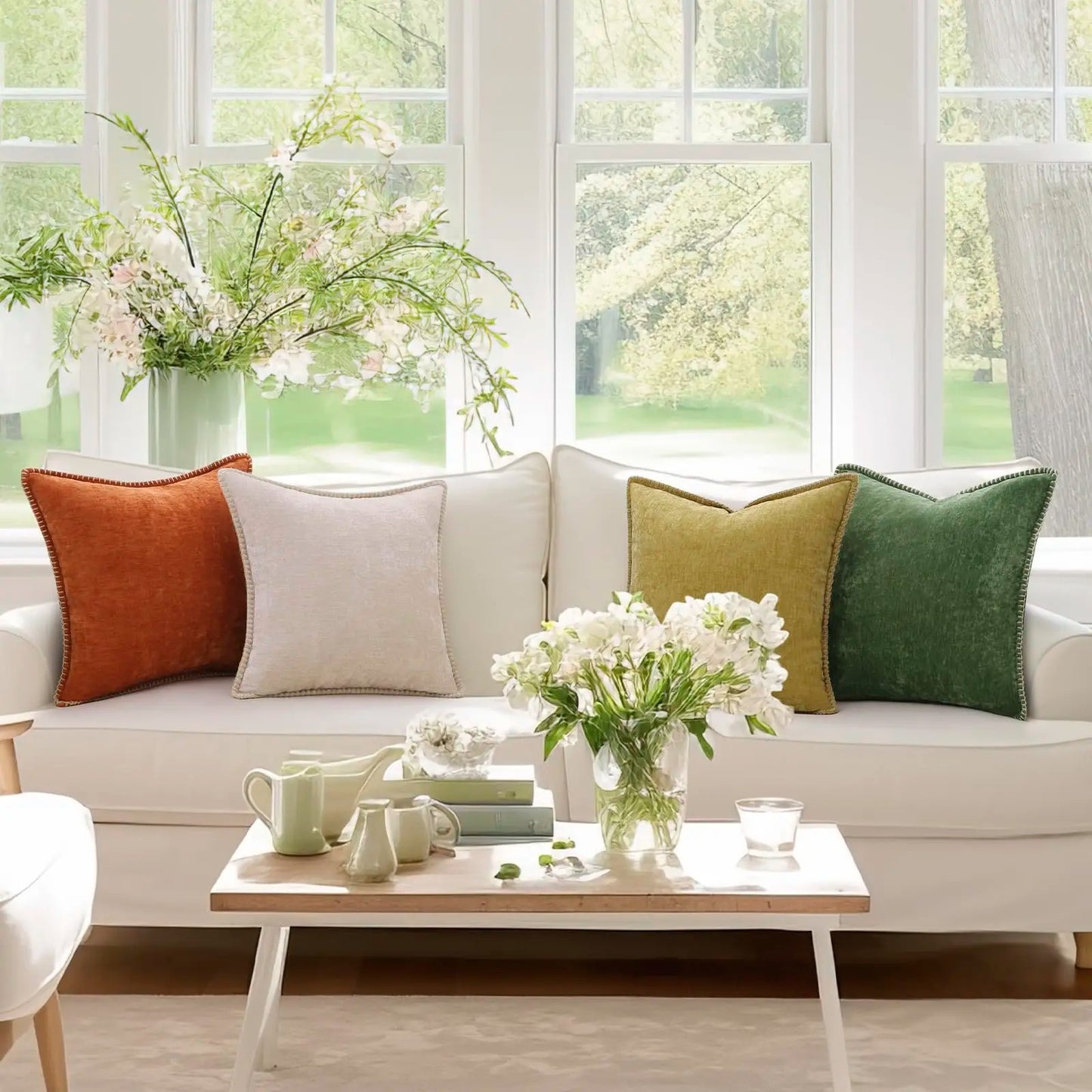 Chenille pillowcases