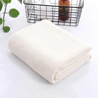Pure Cotton Waffle Throw