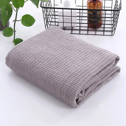 Pure Cotton Waffle Throw